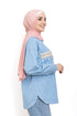 Ice Embellished Denim Shirt - Khotwh